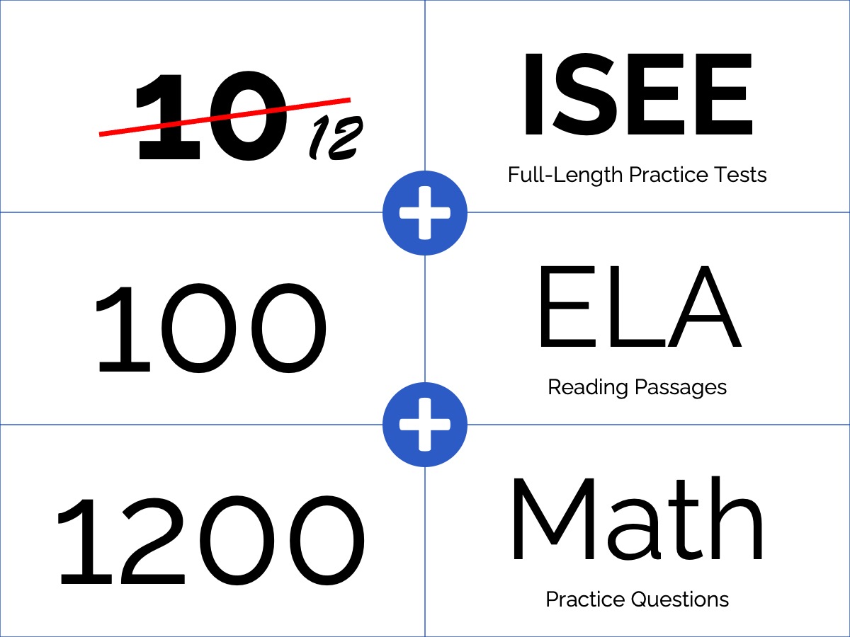 12 ISEE Practice Tests