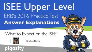 what to expect onthe isee answer explanations