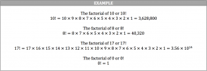 factorials example