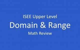 isee domain and range