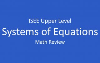 isee systems of equations