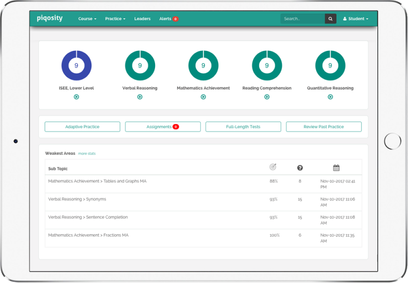 isee-stanine-chart-piqosity-adaptive-learning-student-management-app