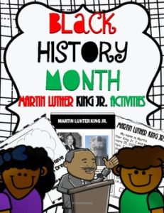Black History Month Martin Luther King Jr. Activities front page