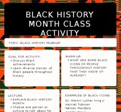 Black History Month Research Activity cover