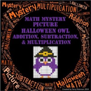 printable halloween activities mystery picture cover image